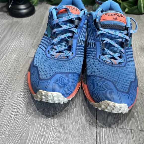 Brooks Cascadia 13 Pacific Crest Women Size 7 Running Trail Hiking Shoes Blue - Picture 3 of 11